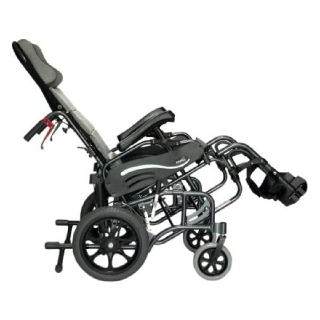 Karman Lightweight Tilt-in-Space VIP-515 Reclining Transport Wheelchair - Senior.com Transport Chairs
