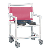 IPU VL OF9200 OS Oversize (Extra Wide) Bariatric Rolling Shower Chair - Senior.com PVC Shower Chairs