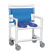 IPU VL OF9200 OS Oversize (Extra Wide) Bariatric Rolling Shower Chair - Senior.com PVC Shower Chairs