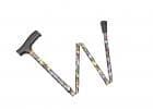 Essential Medical Spring Garden Collection® Folding Wood Derby Handle Cane - Senior.com Canes