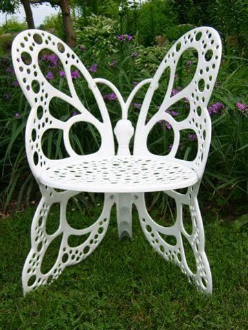 Butterfly garden 2024 chair and footstool