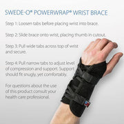 Core Products Powerwrap Wrist Brace Left Black - Senior.com Wrist Brace