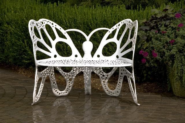 FlowerHouse Butterfly Outdoor Bench - Senior.com Outdoor Chairs