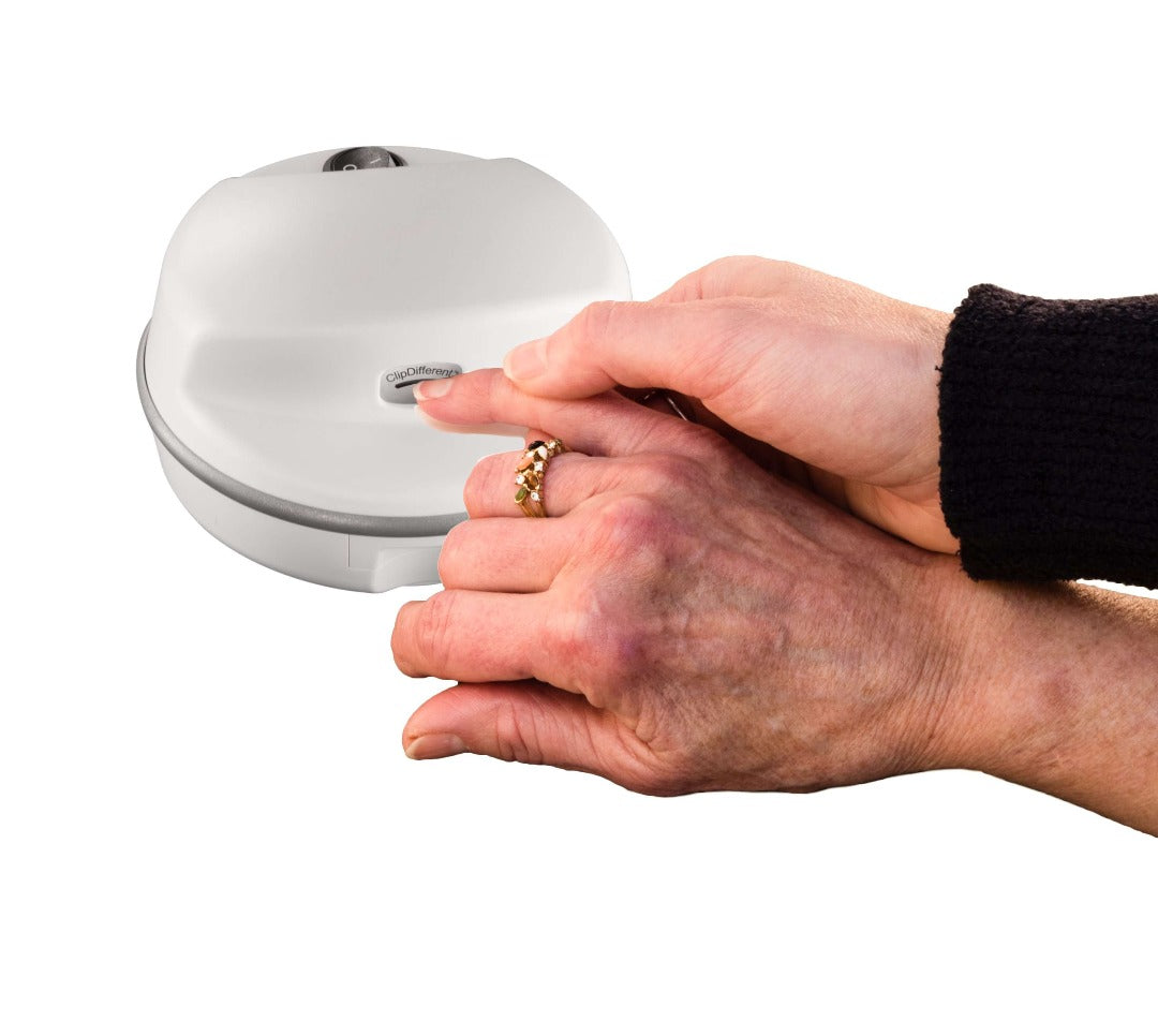 ClipDifferent Pro Automatic Fingernail Clipper - The Safe Way to Trim Fingernails - Senior.com Nail Trimmers