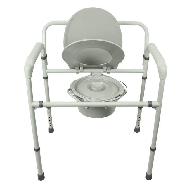 Vive Health Bariatric Bedside Commode Fits Over Standard Toilets