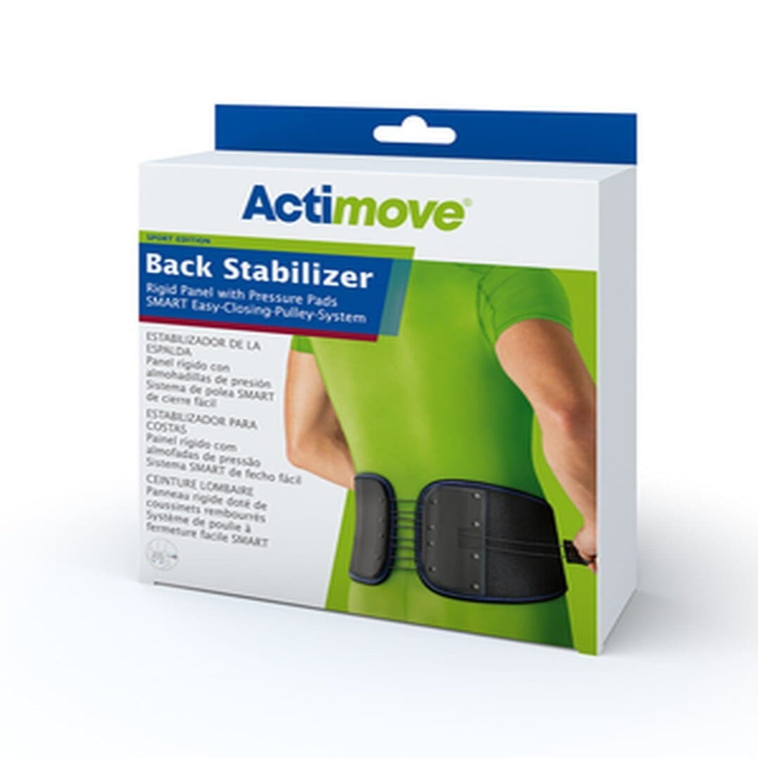 Actimove Back Support Rigid Panel - Pressure Pads & Easy-Closing-Pulley-System - Senior.com Back Support