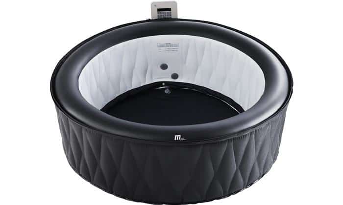 MSPA Premium Mont Blanc Relaxation and Hydrotherapy 118 Air Jet Bubble Spas Epi-Leather Style Round with X Beam Supreme Support - Senior.com Hot Tubs & Jacuzzis