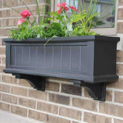 Mayne Cape Cod Window Box Planters with Double Wall - 3 Foot - Senior.com Planters