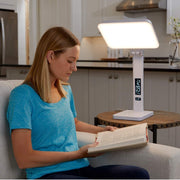 Theralite Aura QI Energy and Mood Enhancing Therapy Light w/ Alarm Clock - Senior.com Light Therapy