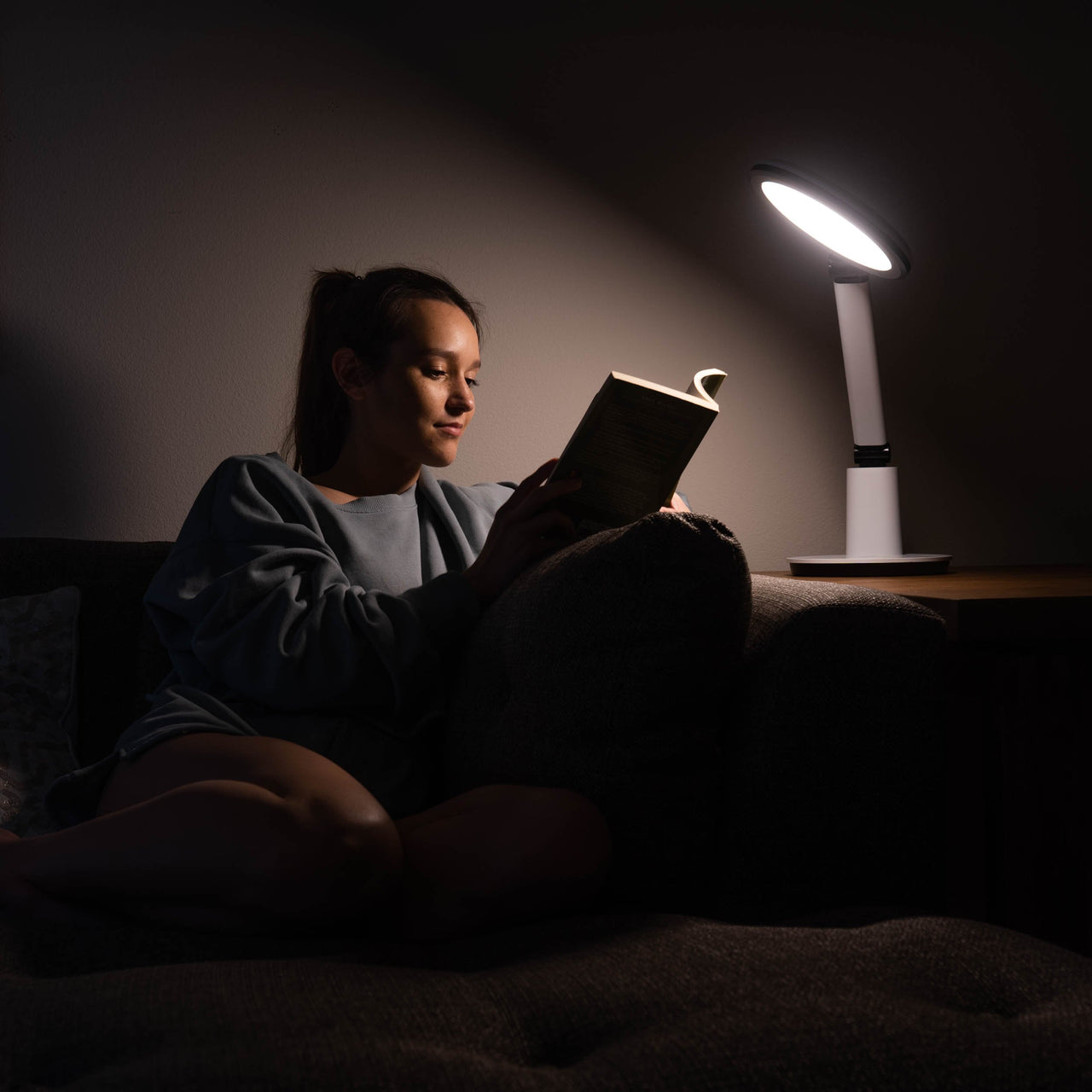 Theralite Halo Bright Light Mood Enhancing Therapy Lamp with Phone Charger - Senior.com Light Therapy