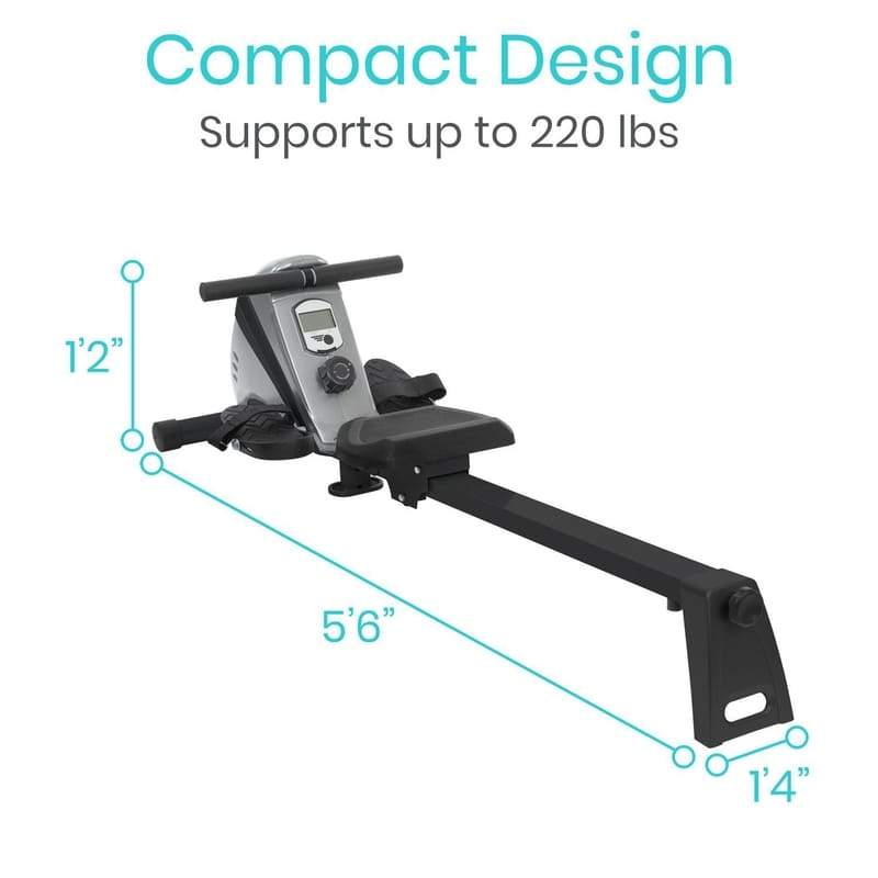 Vive Health Folding Rowing Machine with Smart Phone Compatibility - Senior.com Rowing Machines