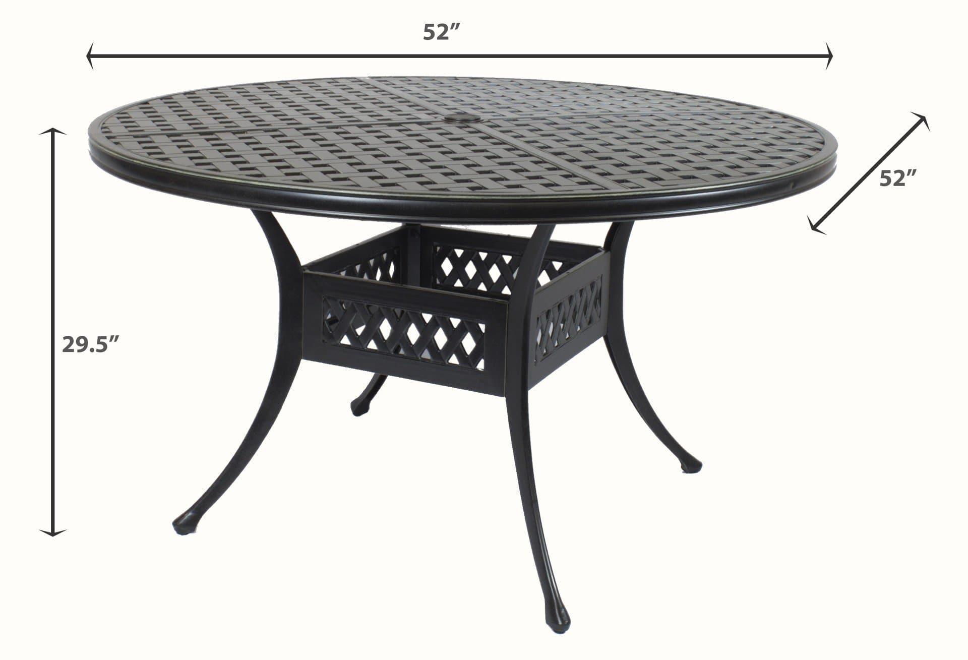 Comfort Care St. Tropez Outdoor Patio Dining Tables - Senior.com Dining Tables