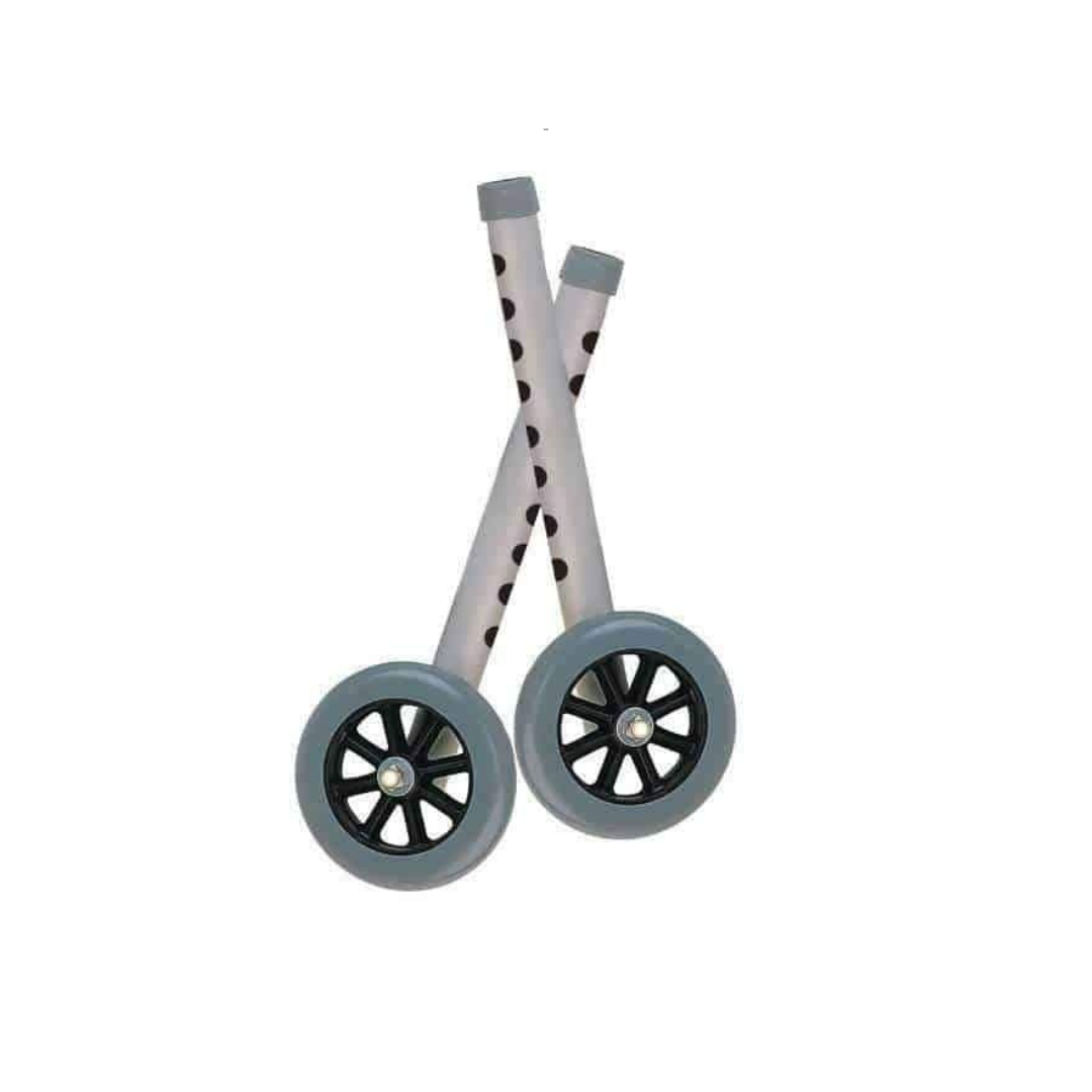 Drive Medical Extended Height Walker Wheels and Legs Combo Pack 5 Wheels 1 Pair - Senior.com Walker Parts & Accessories