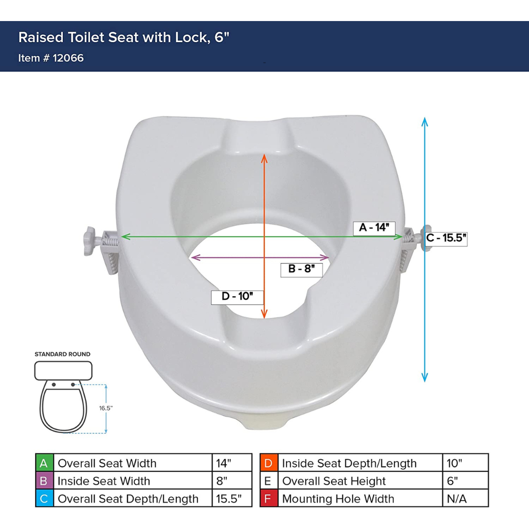 Drive Medical Raised Toilet Seat with/without Lid - Senior.com Raised Toilet Seats