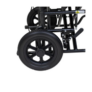 Dynarex DynaRide Folding Bariatric Transport Plus Wheelchair - 22” x 18” Seat - Senior.com Transport Chairs
