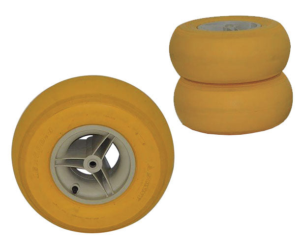 MJM  Replacement Wheels for E720 Beach Transport Chair - 16” Yellow (set of 2) - Senior.com Replacement Wheels