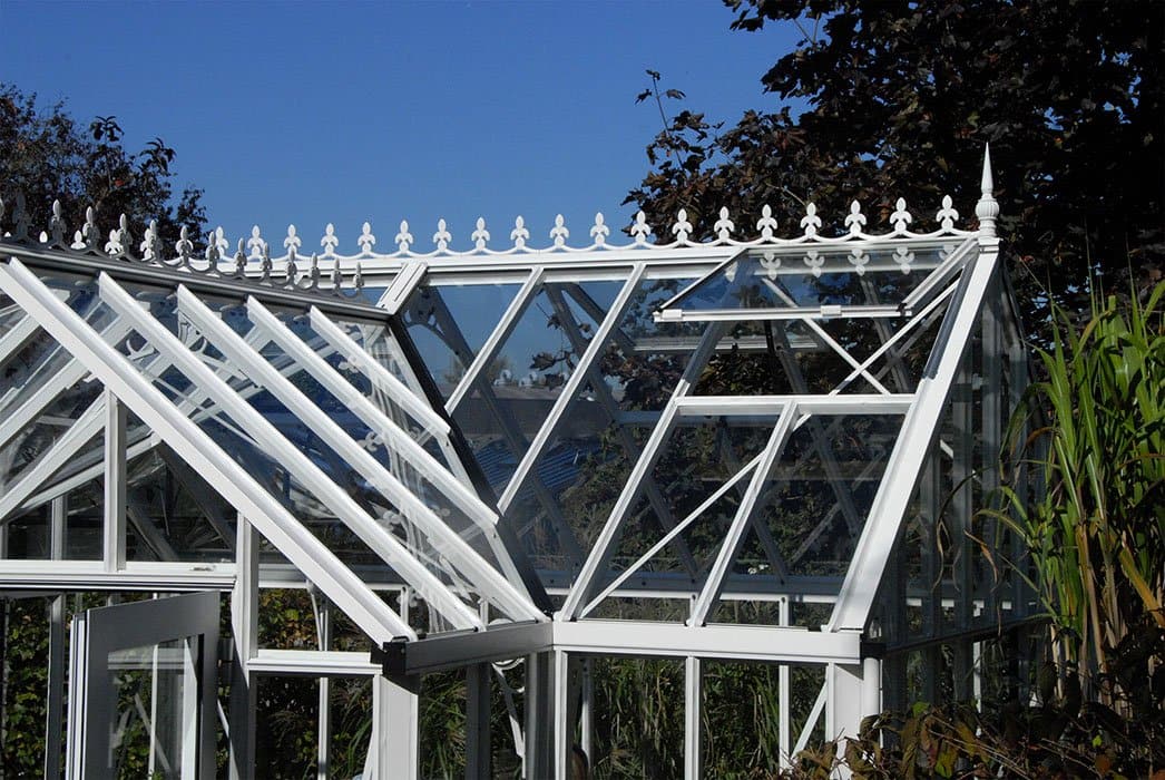 EOS Royal Antique Victorian Greenhouse - 4 Roof Windows & Automatic Openers - Senior.com Greenhouses