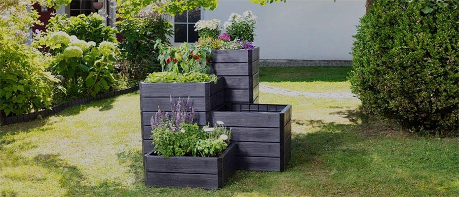 Exaco ERGO Raised Garden Beds - Stackable - 3 Sizes - Senior.com Raised Gardens