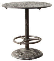 Comfort Care Round Pedestal Bar Table Signature With Footrest - Senior.com Bar Tables