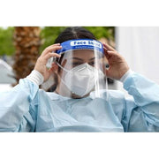 Clear Anti-Fog Reusable Face Shield with Elastic Headband - Box of 10 - Senior.com Face Shields