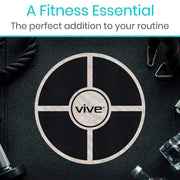 Vive Health Wooden Wobble Balance Disc - Senior.com Balance Discs