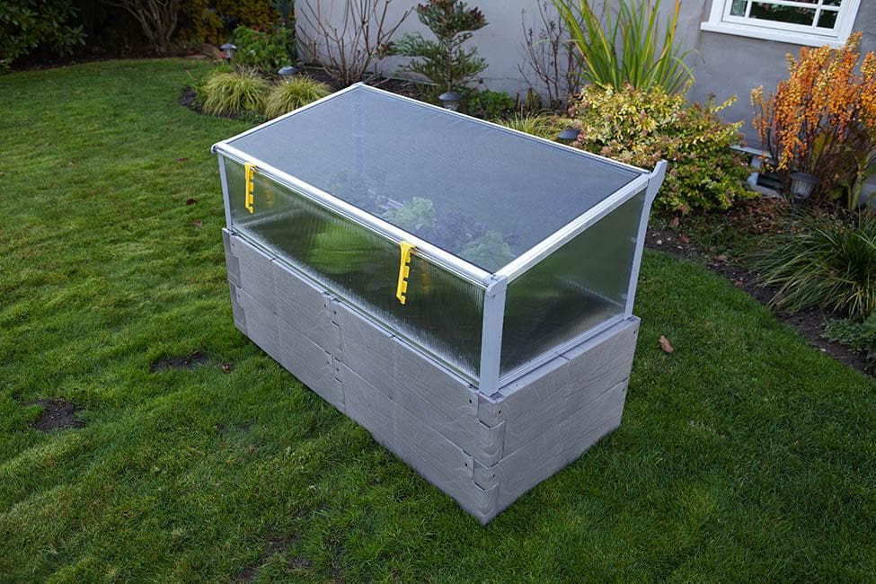 Juweel Timber Raised Garden Beds with Cold Frame - Senior.com Raised Gardens