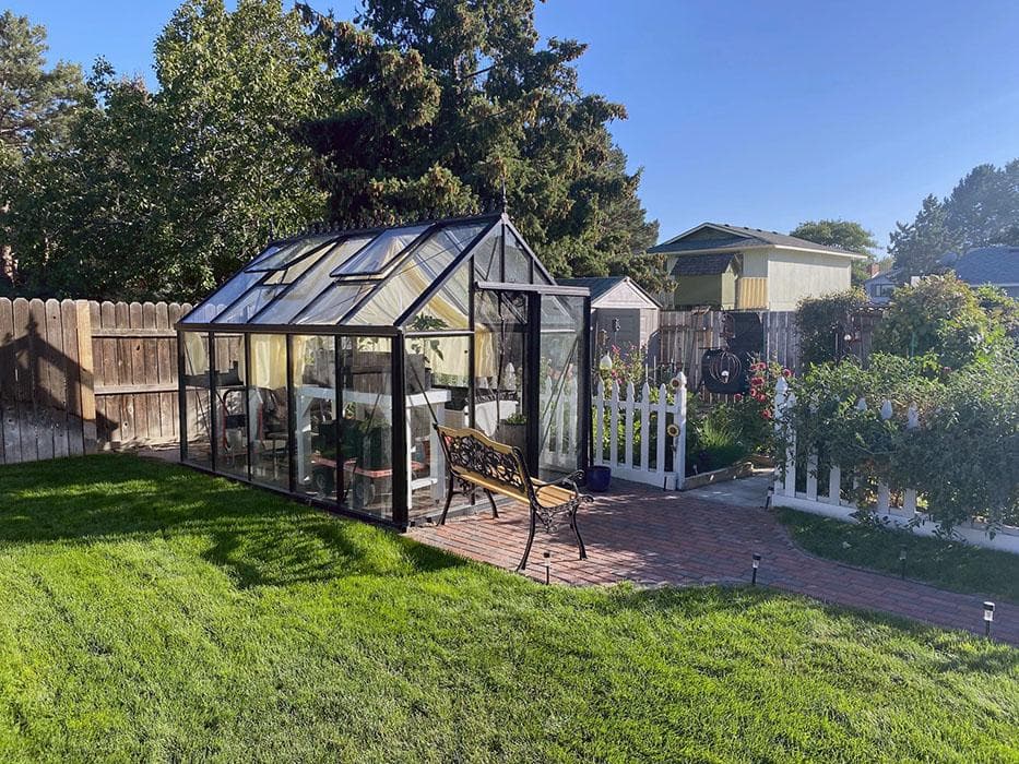 Exaco Junior Victorian V24 Greenhouse with 4mm Thick Safety Glass - 96 sq ft - Senior.com Greenhouses