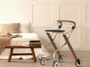 Trust Care Let's Go Indoor Compact Rollator with Food Tray & Basket - Senior.com Rollators