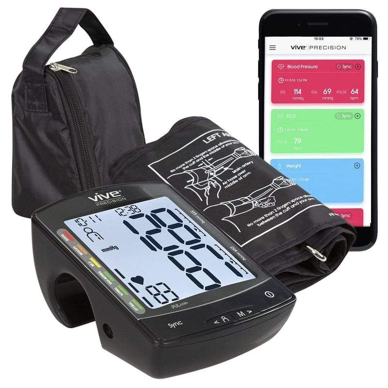 Vive Health Arm Blood Pressure Monitor Compatible with Smart Devices - Senior.com Blood Pressure Monitors