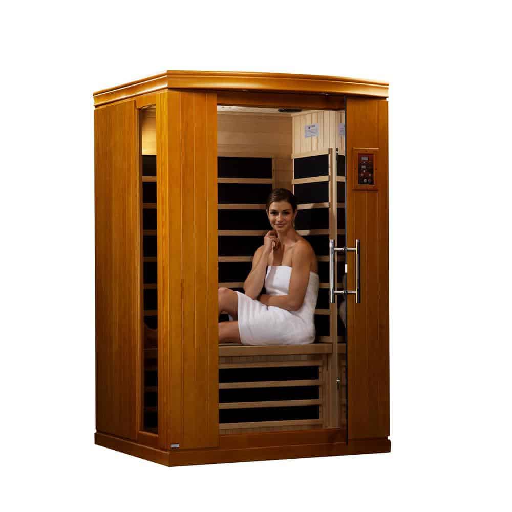 LifeSauna Tru Heat 2 Person Carbon FAR Infrared Sauna - MP3 & LED Panel - Senior.com Saunas
