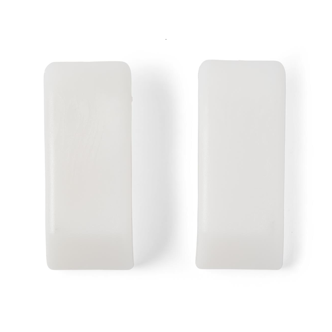 Medline Universal Plastic Walker Ski Glides White 1 Pair