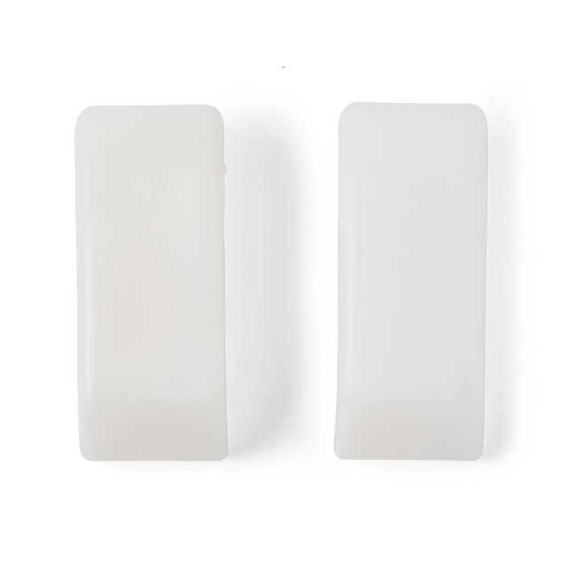 Medline Universal Plastic Walker Ski Glides White 1 Pair