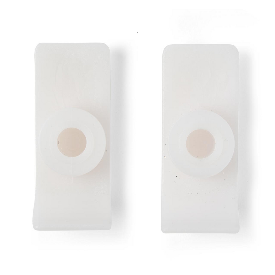 Medline Universal Plastic Walker Ski Glides White 1 Pair