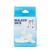 Medline Plastic Walker Ski Glides - White - 1 Pair - Senior.com Walker Ski Glides
