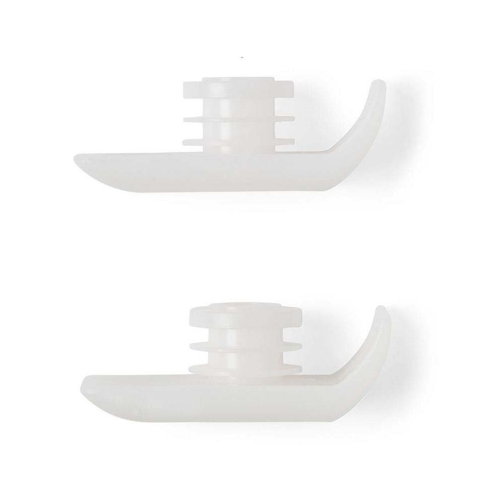 Medline Universal Plastic Walker Ski Glides White 1 Pair