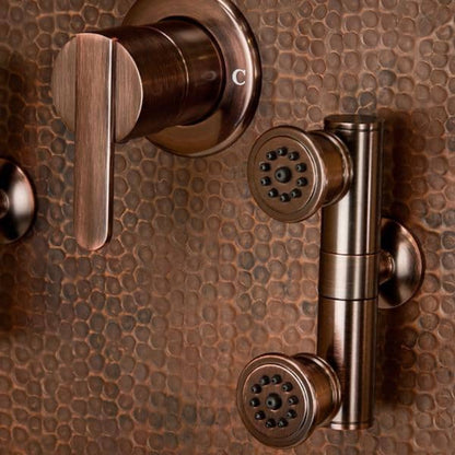 Pulse ShowerSpas Mojave Panel with 8" Rain Showerhead & 8 Body Spray Jets - Senior.com Shower Systems