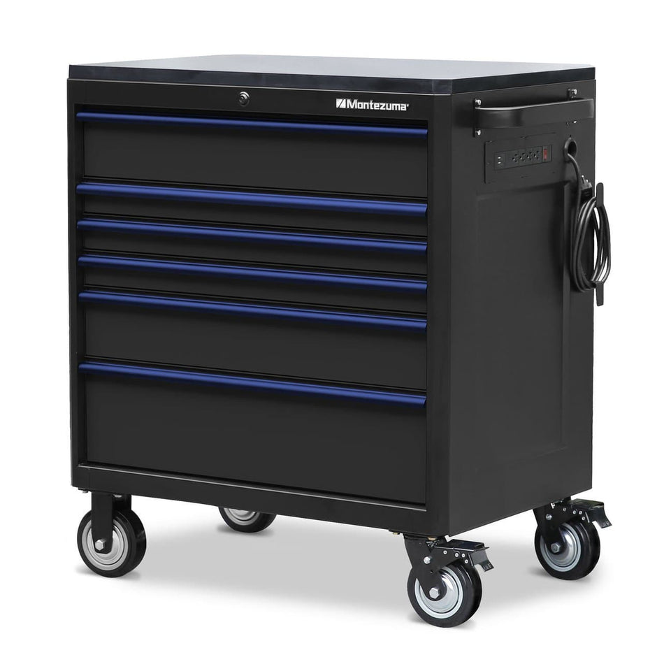 Montezuma 36" X 24" Tool Box & Rolling w/ Outlets & Drawers
