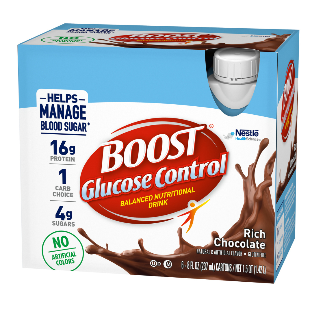 Nestle Boost® Glucose Control Oral Nutritional Supplement - 8 oz. Cartons - Senior.com Vitamins & Supplements