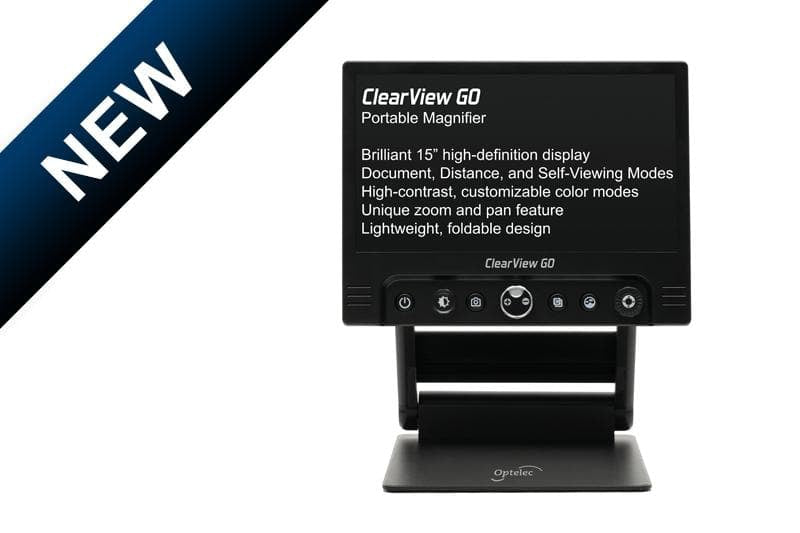 Optelec ClearView Go High Definition Low Vision Enhancing Monitor with 15.6" Screen - Senior.com Vision Enhancers