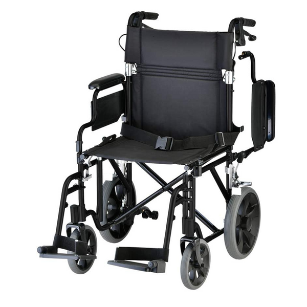Nova Medical Lightweight Transport Chair with 12” Rear Wheels 352