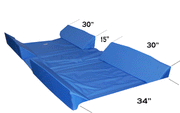 Skil-Care 30° Full Body Bed Support System w/ 4 Attached Bolsters - Senior.com Bed Wedges