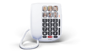 SMPL Photo Dial Phone - 6 One-Touch Photo Memory Buttons - Senior.com Corded Phones