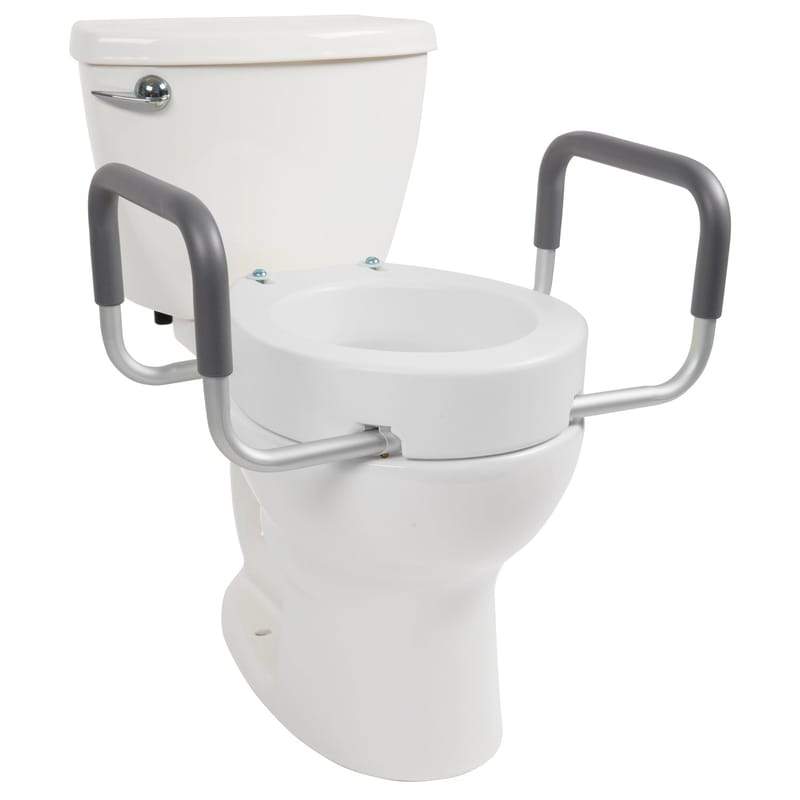 Vive Health Toilet Seat Riser with Arms - 3.5 Inch Riser - Senior.com Toilet Seat Risers