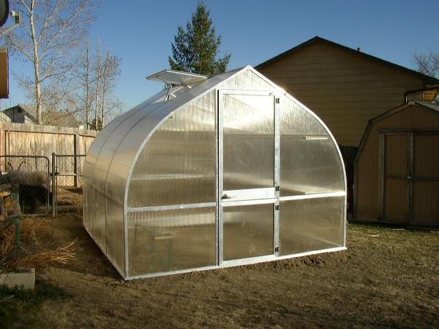 Exaco RIGA 4s Greenhouse with Curved Anodized Frame - 108 sq.ft. - Senior.com Greenhouses