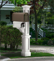 Mayne Outdoor Rockport Single Mail Post - All Weather Design - Senior.com Mail Posts
