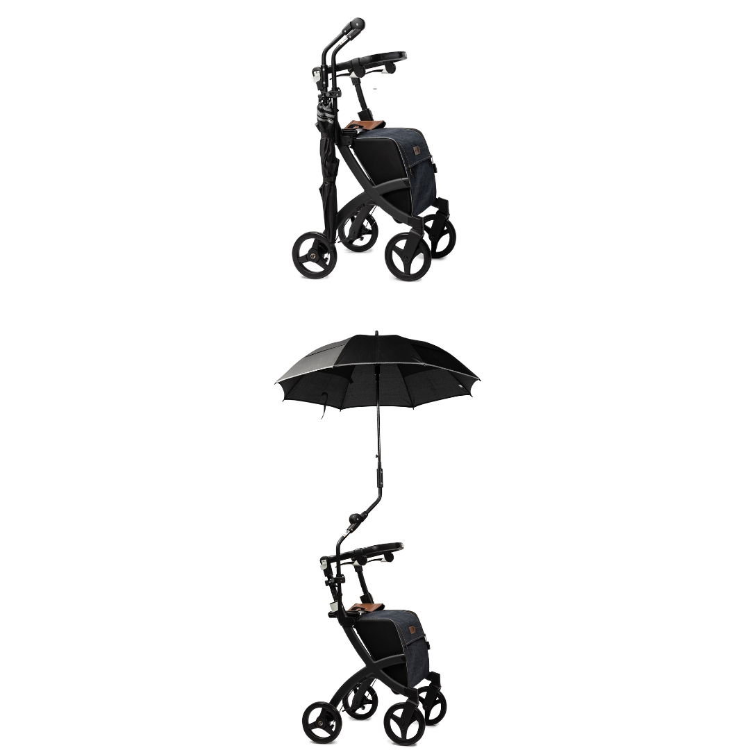 Rollz Umbrella & Holder For Rollz Flex Walker Rollator - Senior.com Umbrella Holders