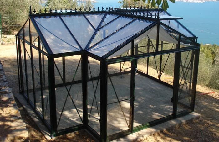 Exaco Belgian Royal Orangerie Greenhouse - Extra Large with Double Sliding Door - Senior.com Greenhouses