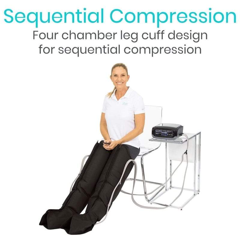 Vive Health Leg Compression Therapy System with Wireless Remote - Senior.com Compression Systems