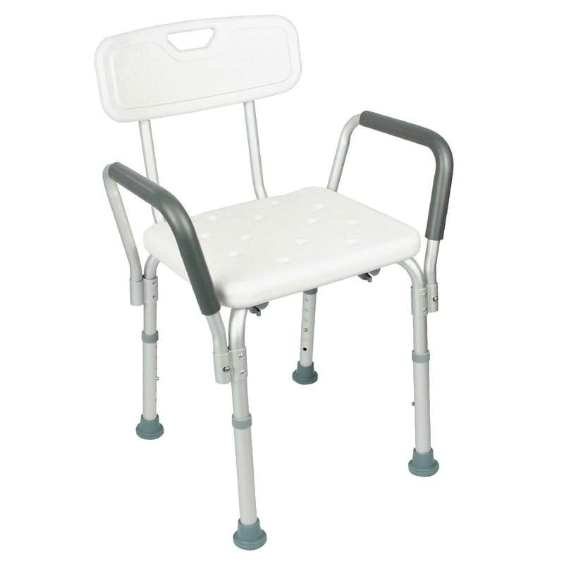 Vive Health Shower Chair with Backrest and Armrests - Senior.com Shower Chairs