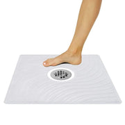 Vive Health Square Shower Mat with Suction Grip & Drain Hole - Senior.com shower mats